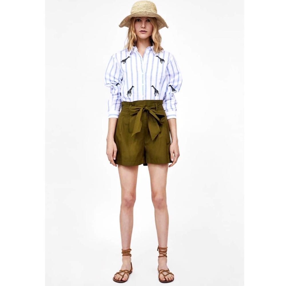 ZARA | Paperbag Shorts